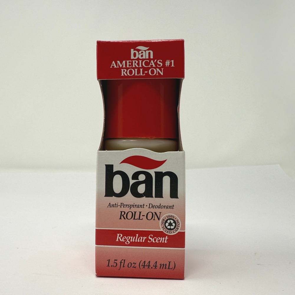 Ban Anti Perspirant Deodorant Roll On Regular Scent 1.5 fl oz New Sealed